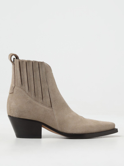 Buttero Flat Ankle Boots  Woman Colour Sand