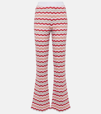 Missoni Zig Zag High-rise Flared Trousers In Multicoloured