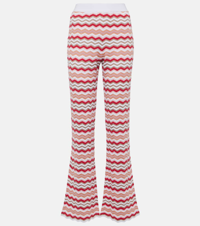 Missoni Zig Zag High-rise Flared Pants In Multicoloured