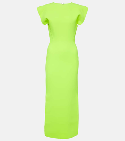 Maticevski Zephyr Midi Dress In Yellow