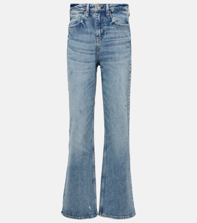 Ag New Alexxis High-rise Wide-leg Jeans In Blue