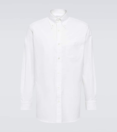 LORO PIANA AGUI COTTON POPLIN OXFORD SHIRT