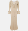 Blumarine Crochet Maxi Dress In White