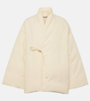 Jil Sander Tie-detail Down Jacket In Dune