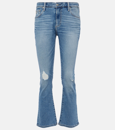 AG JODI MID-RISE CROPPED FLARED JEANS