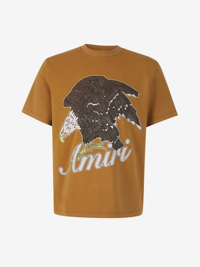 Amiri Eagle Shortsleeved T-shirt In Mostassa