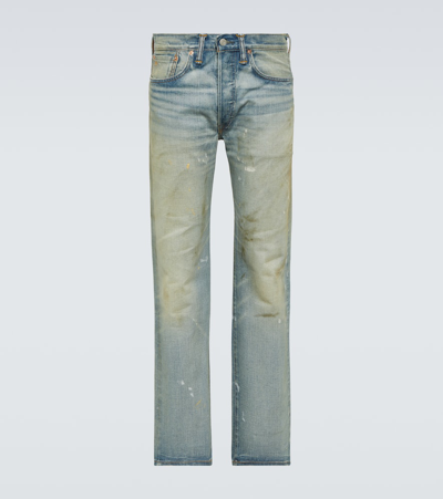 Rrl Mid-rise Straight Jeans In Camden Wash
