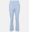 Veronica Beard Tani Flared Trousers In Blue