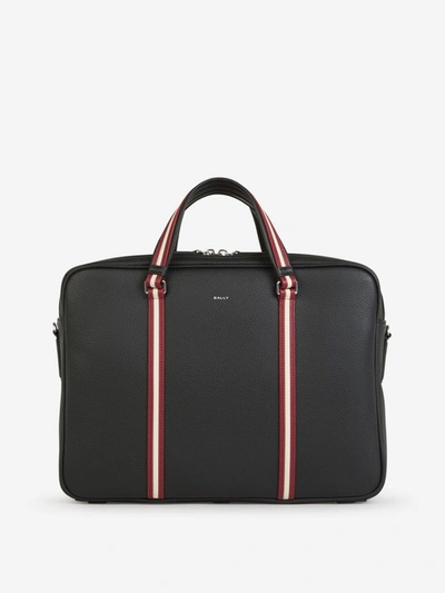 Bally Leather Briefcase Bag In Negre
