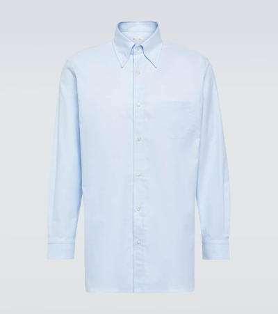 Loro Piana Agui Cotton Oxford Shirt In To Be Defined