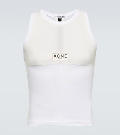 Acne Studios Ebot Tech Tank Top In White