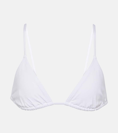 Eres Mouna Triangle Bikini Top In Blanc