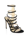 SERGIO ROSSI Kimberly Crystal Gladiator Sandals