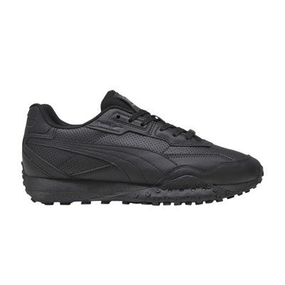 Pre-owned Puma Blacktop Rider Leather 'black'