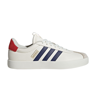 Pre-owned Adidas Originals Wmns Vl Court 3.0 'off White Dark Blue' In Cream