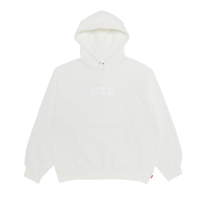 Pre-owned Supreme Box Logo Hooded Sweatshirt 'white'