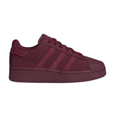 Pre-owned Adidas Originals Wmns Superstar Xlg 'maroon' In Red
