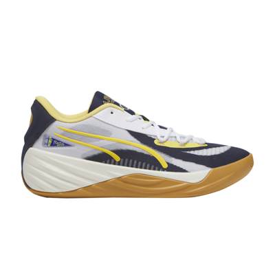 Pre-owned Puma Black Fives X All-pro Nitro 'harlem Rens 100 Year Anniversary' In White