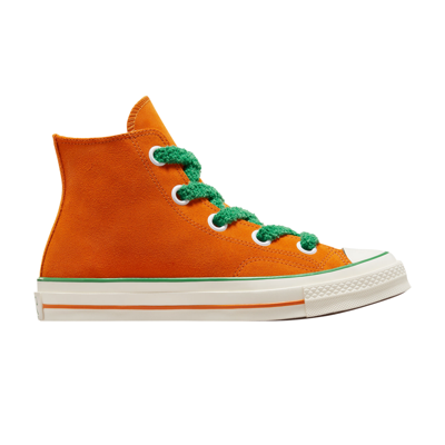 Pre-owned Converse Willy Wonka X Chuck 70 High 'oompa Loompa' In Orange