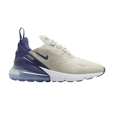 Pre-owned Nike Wmns Air Max 270 'light Bone Diffused Blue' In Cream