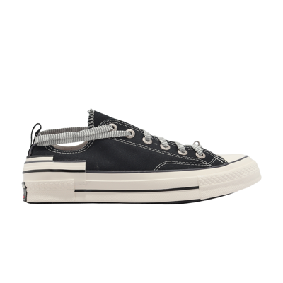 Pre-owned Converse Chuck 70 Hacked Heel Low 'black Reflective'