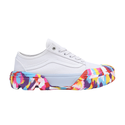 Pre-owned Vans Old Skool Tapered Modular 'rainbow Swirl' In White