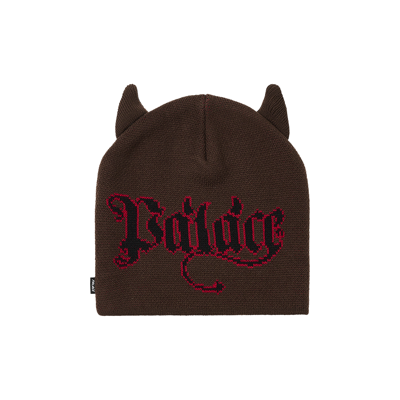 Pre-owned Palace Horny Nein Cuff Beanie 'nice Brown'