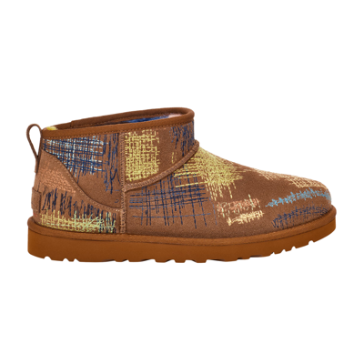 Pre-owned Ugg The Elder Statesman X Classic Ultra Mini Boot 'brown'