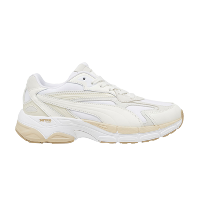 Pre-owned Puma Wmns Teveris Nitro 'selflove - Warm White' In Cream