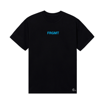 Pre-owned Anti Social Social Club X Fragment Design Logo Tee 'black/blue'