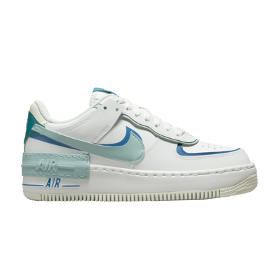 Pre-owned Nike Wmns Air Force 1 Shadow 'white Industrial Blue Teal'