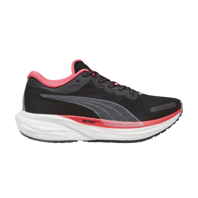 Pre-owned Puma Wmns Deviate Nitro 2 'black Fire Orchid'