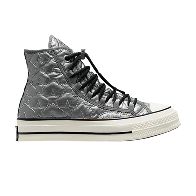 Pre-owned Converse Wmns Chuck 70 High 'quilted' In Grey