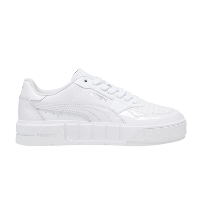 Pre-owned Puma Wmns Cali Court Patent 'triple White'