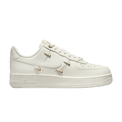 Pre-owned Nike Wmns Air Force 1 '07 Lx 'mini Swoosh - Metallic Gold' In White
