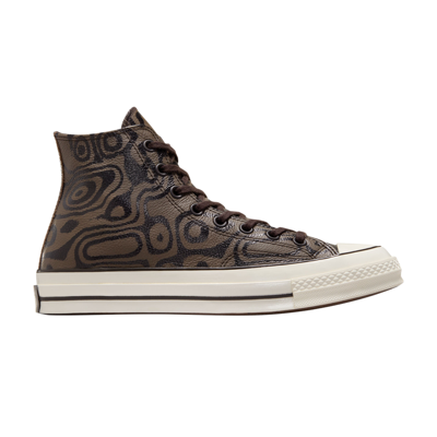 Pre-owned Converse Willy Wonka X Chuck 70 High 'chocolate Swirl' In Brown