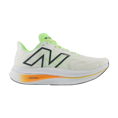 Pre-owned New Balance Fuelcell Supercomp Trainer V2 'white Lime Hot Mango'