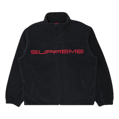 Pre-owned Supreme Polartec Zip Jacket 'black'