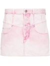 Isabel Marant Narjis Mini Skirt In Light Pink