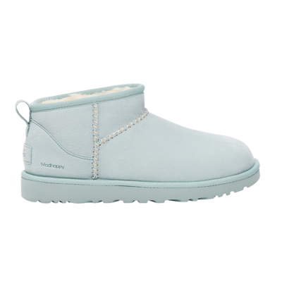 Pre-owned Ugg Madhappy X Wmns Classic Ultra Mini Boot 'snow' In Blue