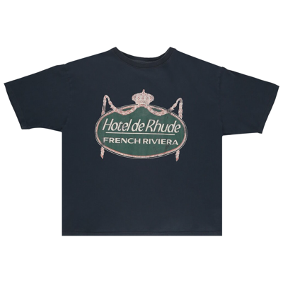 Pre-owned Rhude Riviera Tee 'vintage Black'