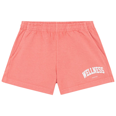Pre-owned Sporty And Rich Sporty & Rich Wellness Ivy Disco Short 'salmon/white' In Pink