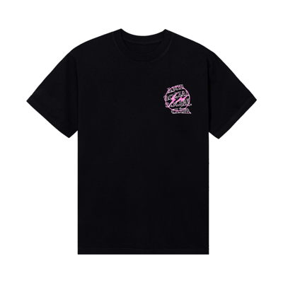 Pre-owned Anti Social Social Club X Fragment Design Bolt Tee 'black/pink'