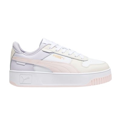 Pre-owned Puma Wmns Carina Street 'white Pink Alpine Snow' In Cream