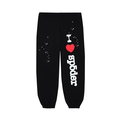 Pre-owned Sp5der Souvenir Sweatpants 'black'