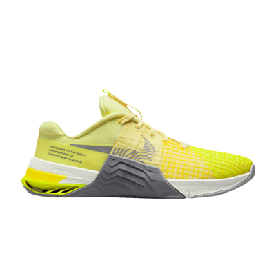 Pre-owned Nike Wmns Metcon 8 'citron Tint Cool Grey' In Yellow