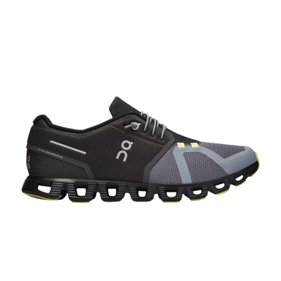 Pre-owned On Cloud 5 'magnet Fossil' In Black
