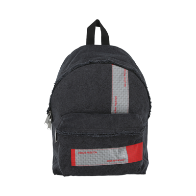 Pre-owned Heron Preston Logo Tape Distressed Backpack 'black'