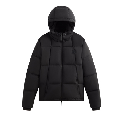 Pre-owned Kith Wrinkle Nylon Midi Puffer 'black'