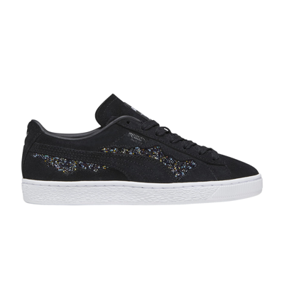 Pre-owned Puma Swarovski X Wmns Suede 'black Crystal'